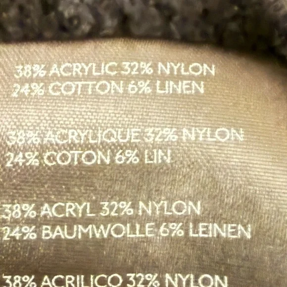 Free‎ People Black Cropped Knit Sweater size Large - Picture 7 of 7